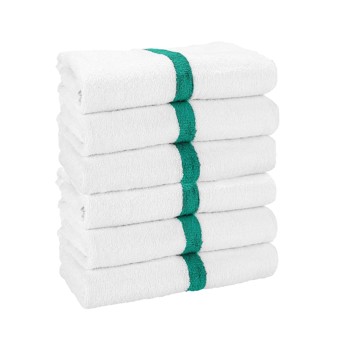 Arkwright Home Power Gym Bath Towel 22x44 Green (6/Pack) (PNP-PWR-2244-6GRCS)