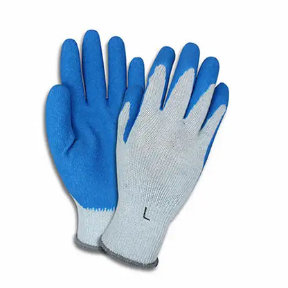 Safety Zone® Foam Coated Knit Glove Blue/Gray Small, 12 Pairs (SZNGRSL-SM)