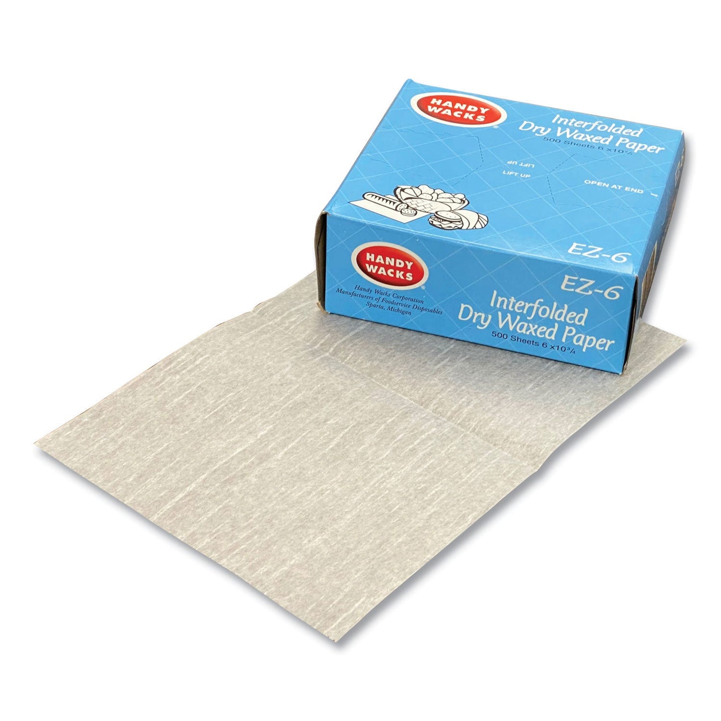 Handy Wacks Interfolded Dry Waxed Paper, 10.75 x 6, 12/Carton (HWAEZ6)