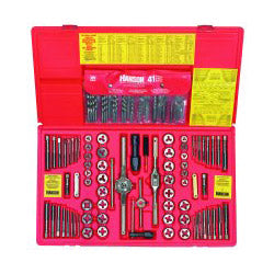 hanson-117-pc-machine-screw-fractional-metric-tap-hex-die-and-drill-bit-deluxe-set-num-han26377_1