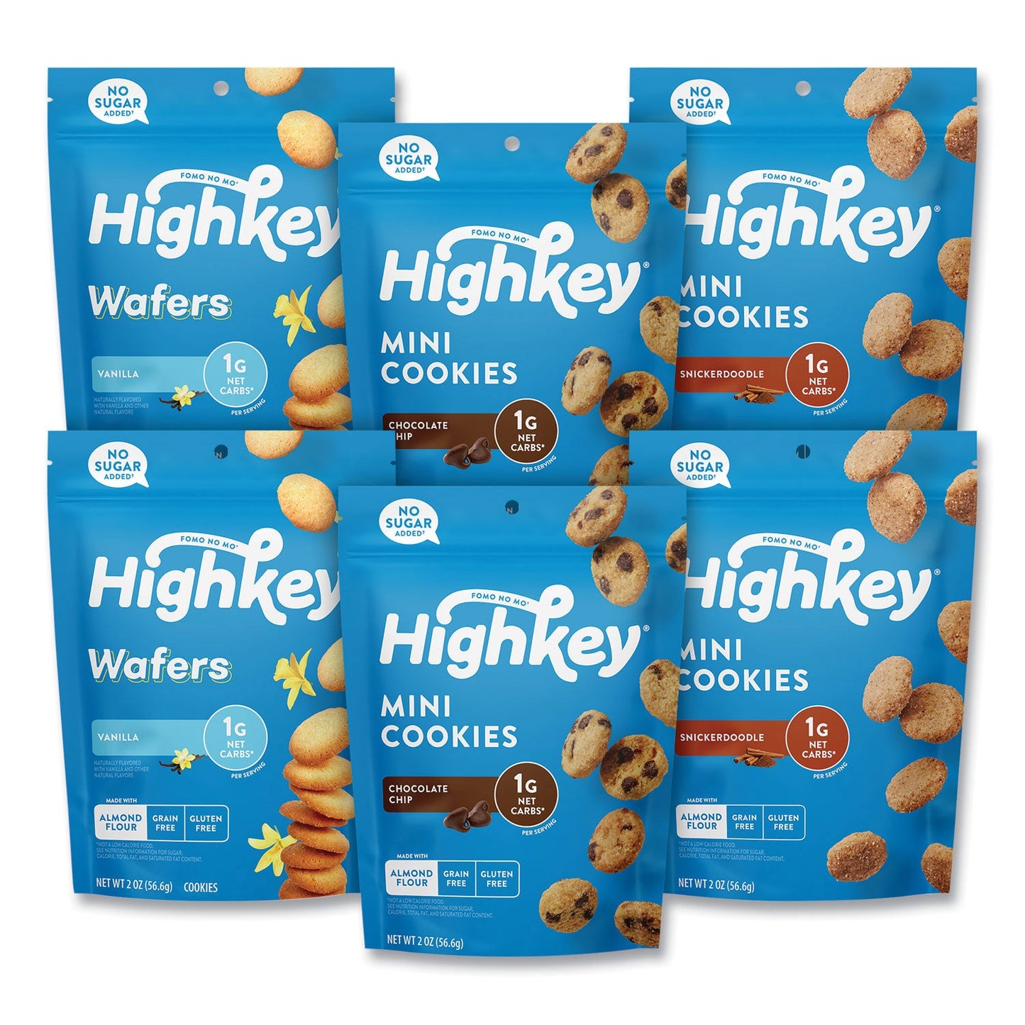 HighKey Variety Pack, Assorted Flavors, 2 oz Packet, 6/Carton (GRR60000274)