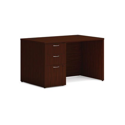 HON Mod Single Pedestal Desk Bundle, 48" x 30" x 29", Traditional Mahogany (HONMOD173)