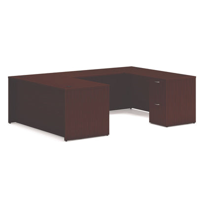 HON Mod U-Station Bundle, 66" x 96" x 29", Traditional Mahogany (HONMOD078)