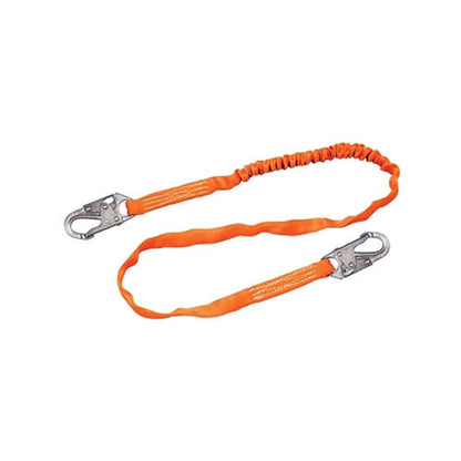 Honeywell Titan II Tubular Shock-Absorbing Lanyard, 310 lb Cap, 6 ft, Tagline/Carabiner, 1 Leg (493-T5111-Z76FTAF)
