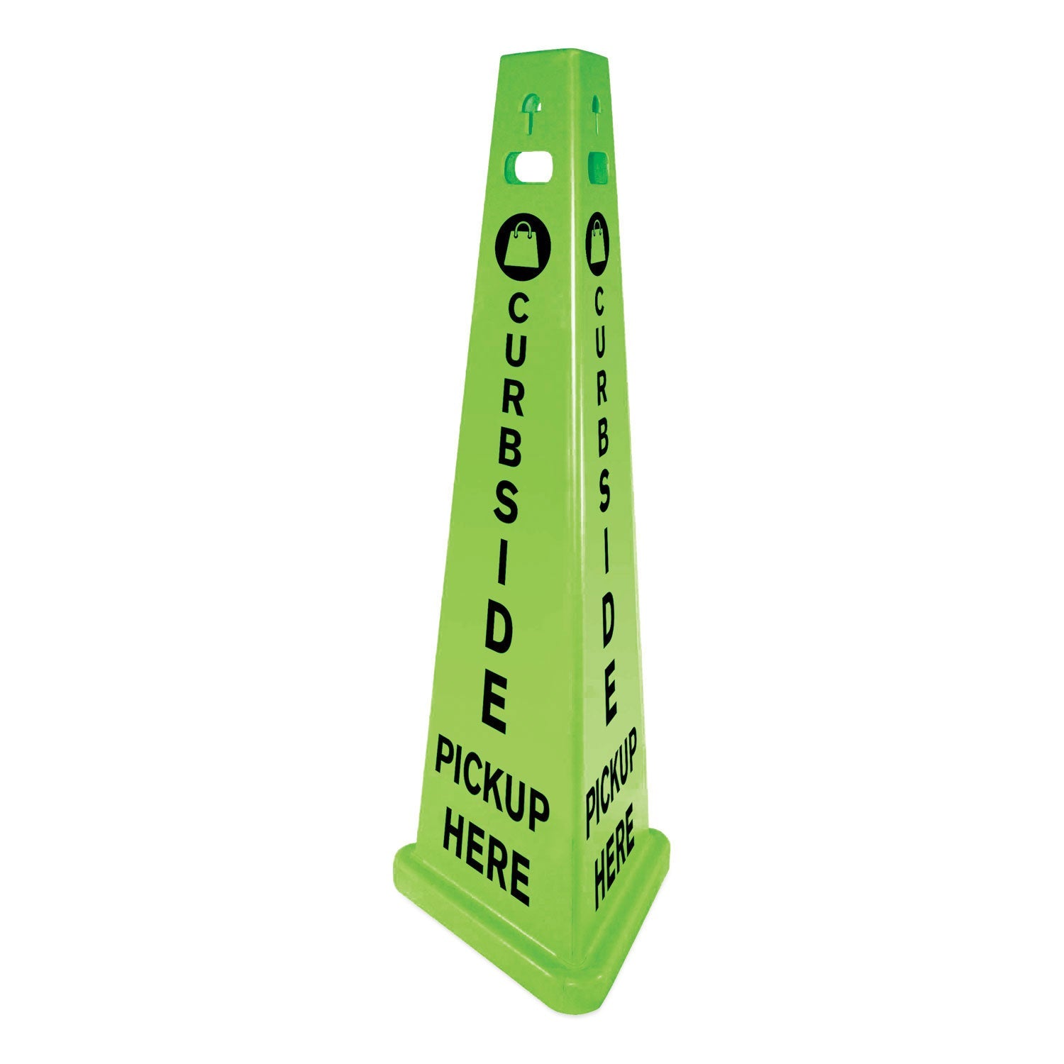impact-trivu-3-sided-curbside-pickup-here-sign-num-imp9140pu_1