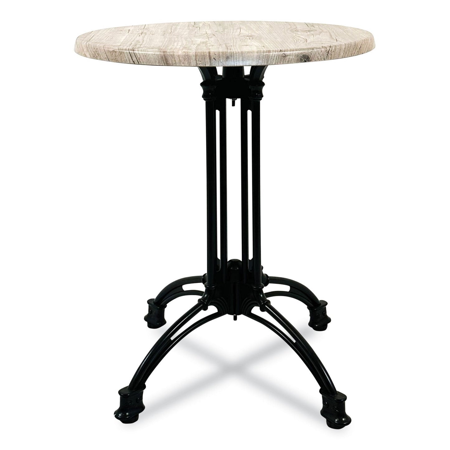 JMC Furniture Topalit Tables, Round, 36" dia x 29"h, Gray Top, Black Aluminum Base/Legs (JMC106C36R7)