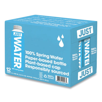 Just Water Spring Water, 16.9 oz, 12/Carton (DEZJGD00003)