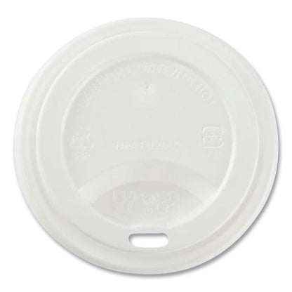 Karat Hot Cup Lids, Fits 8 oz Paper Hot Cups, Sipper Lid, White, 1,000/Carton (KRTCKDL508WPP)