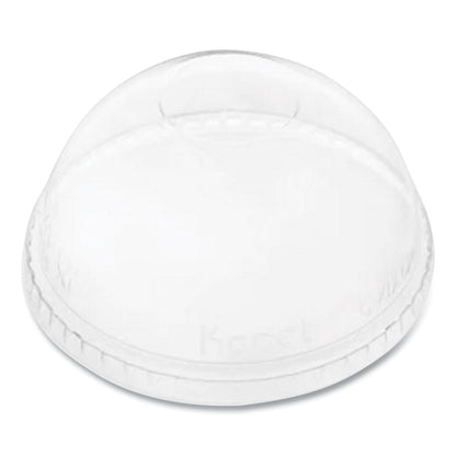 Karat PET Lids, Fits 12 oz to 24 oz Cold Cups, No Hole Dome Lid,,Clear, 1,000/Carton (KRTCKDL626NH)
