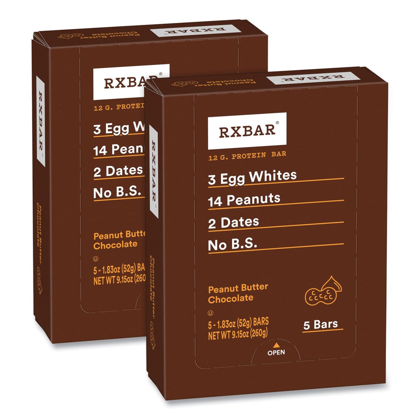 Kellogg's Adult Bars, Peanut Butter Chocolate, 1.83 oz Bar, 5 Bars/Pack, 2 Packs/Carton (GRR60000770)