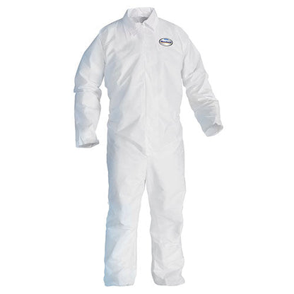 KleenGuard A20 Breathable Particle-Pro Coveralls, Zip, X-Large, White, 24/Carton (KCC49004)