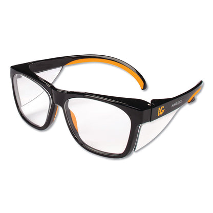 KleenGuard Maverick Safety Glasses, Black/Orange, Polycarbonate Frame, 12/Box (KCC49312)