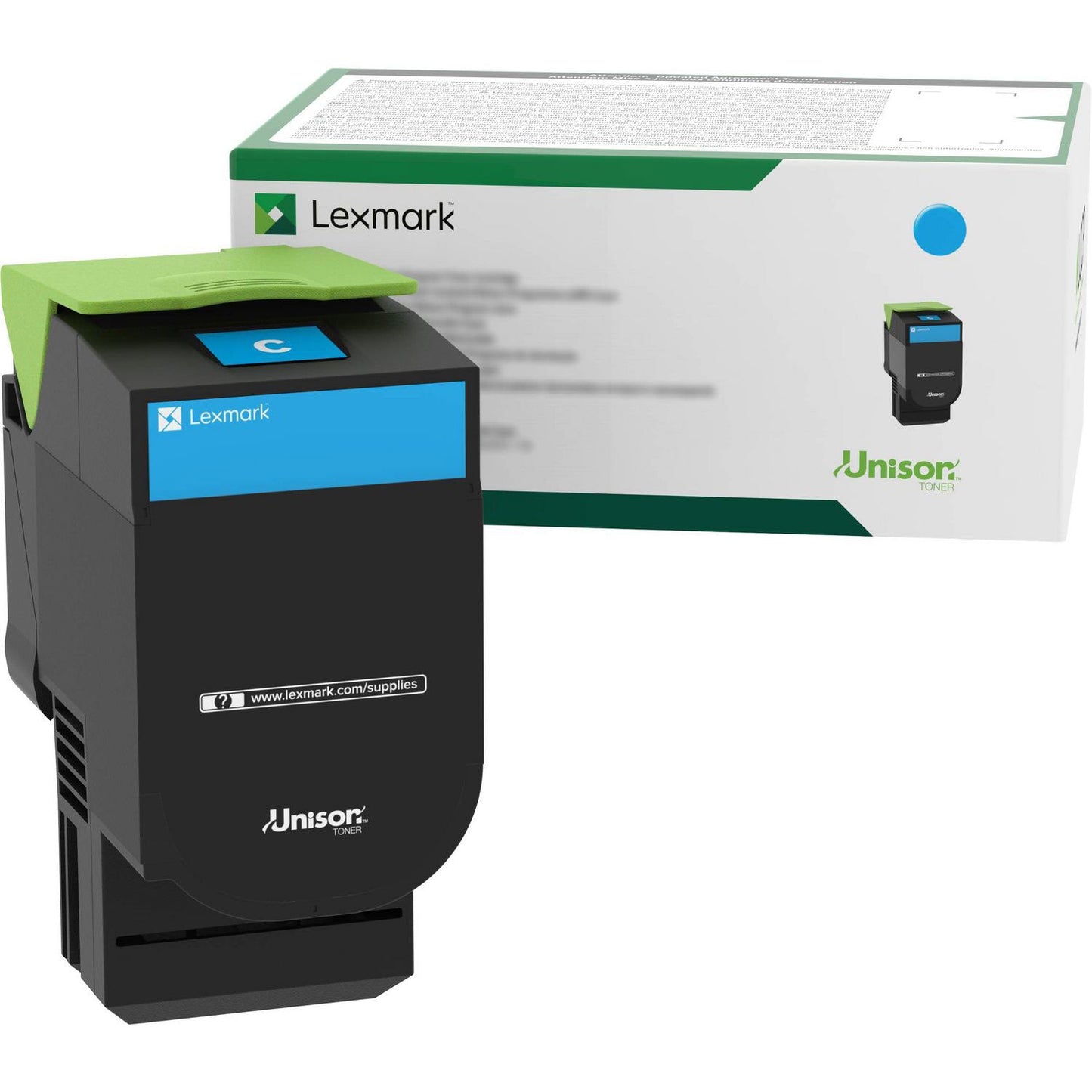 Lexmark 70C00CG Return Program Toner, 1,000 Page-Yield, Cyan (LEX70C00CG)