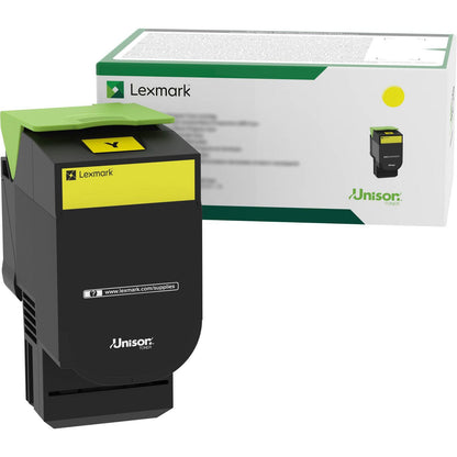 Lexmark 70C00YG Return Program Toner, 1,000 Page-Yield, Yellow (LEX70C00YG)