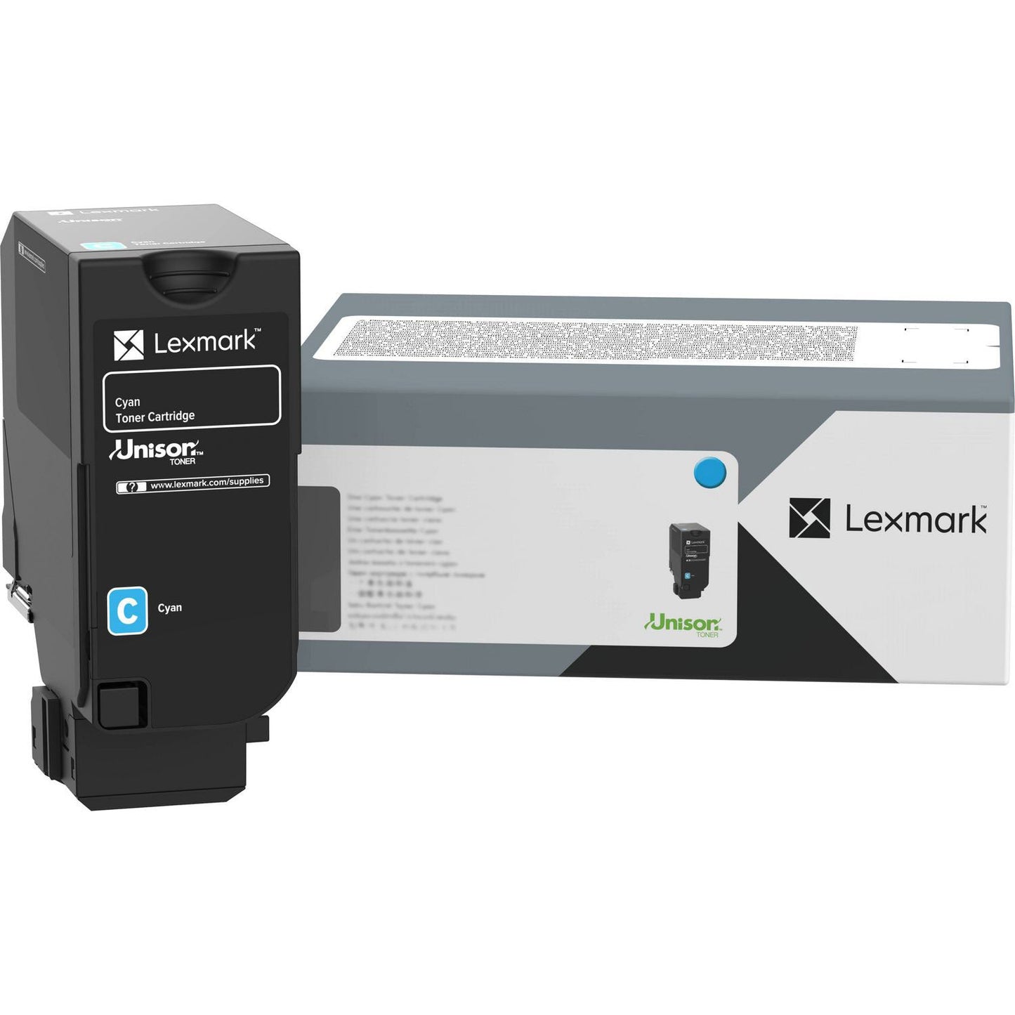 Lexmark 71C1HC0 Return Program Toner Cartridge, 10,500 Page-Yield, Cyan (LEX71C1HC0)