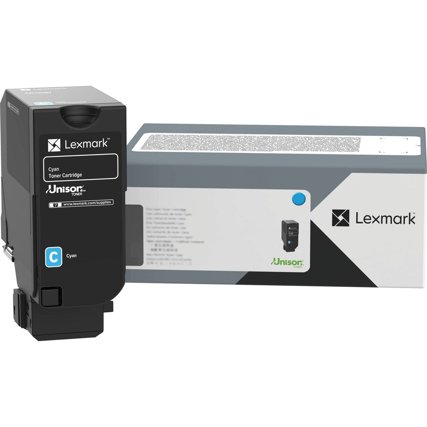 Lexmark 71C1XC0 Return Program Toner Cartridge, 12,500 Page-Yield, Cyan (LEX71C1XC0)