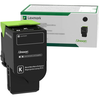 Lexmark 78C00KG Return Program Toner, 2,000 Page-Yield, Black (LEX78C00KG)