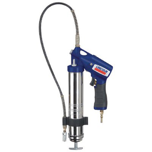 Lincoln Industrial Air Powered Grease Guns, 14 1/2 oz, 150 psi, 7/16 in(UNEF), Hose, Pneumatic Pump (438-1162)