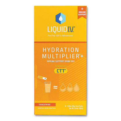 LIQUID I.V. Immune Support, Tangerine, 0.56 oz Packet, 10/Pack (GRR22002080)