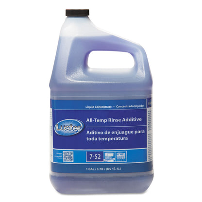 Luster Professional All-Temp Rinse Additive, Liquid, 1 gal, 4/Carton (PPL45912)