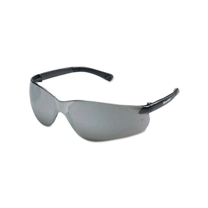 MCR™ Safety BearKat® BK1 Series Safety Glasses, Silver Mirror Lens, Duramass® Scratch-Resistant, Gray Frame (135-BK117)