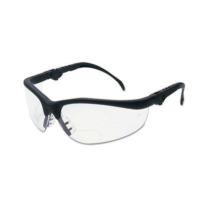 MCR™ Safety Klondike® KD3 Series Bifocal Reader Safety Glasses, Clear Lens, Black Frame, 1.5 Diopter (135-K3H15)