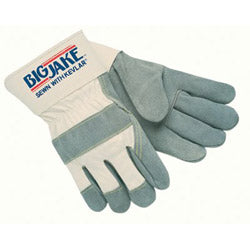 Memphis Glove Big Jake® Premium A+ Side Leather Single-Palm Work Gloves, Lrg, Chrome/Wh, 2-3/4 in Cuff, Jersey Palm Lining, 1700 (127-1700L)