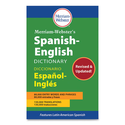 Merriam Webster Spanish-English Dictionary, Paperback, 928 Pages (MER2987)