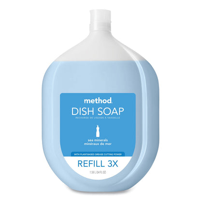 Method Dish Soap Refill Tub, Sea Minerals Scent, 54 oz Tub, 4/Carton (MTH328101CT)