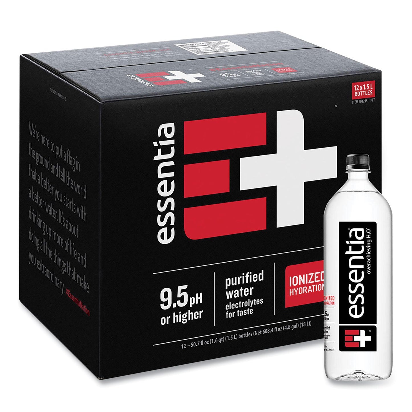 Nestlé Ionized Alkaline Water, 12 oz Bottle, 12/Carton (GRR22002029)