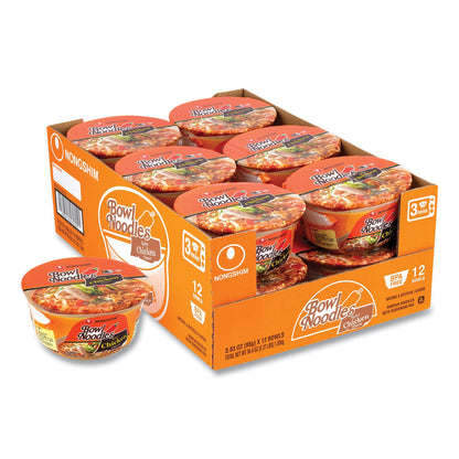 NONGSHIM Spicy Chicken Bowl Noodle Soup, Chicken, 3.03 oz Cup, 12/Carton (GRR22002163)