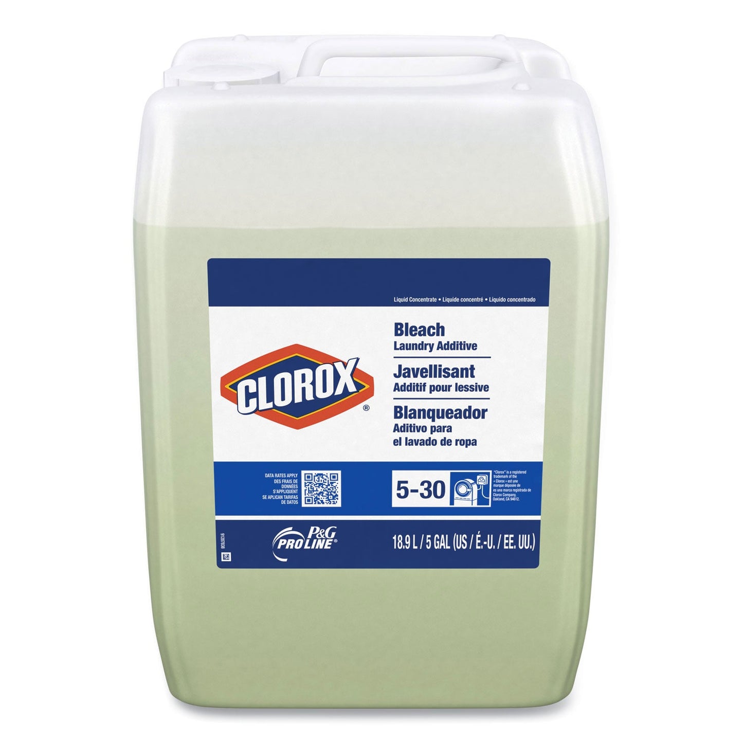 P&G Pro Line Clorox Bleach Laundry Additive, 5 gal Closed Loop Container (PPL70678)