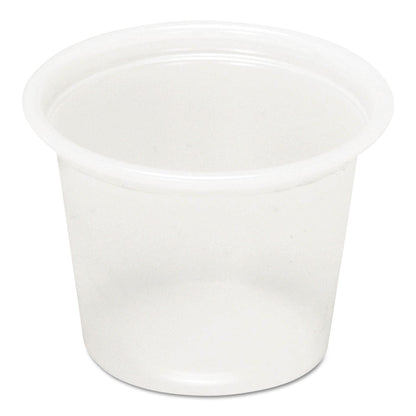 Pactiv Plastic Soufflé Cups, 1 oz, Translucent, 5000/Carton (PACYS100)