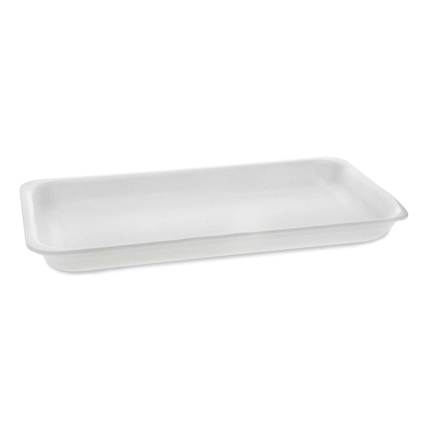 Pactiv Supermarket Tray, #25PZ, 15 x 8 x 1.25, White, Foam, 200/Carton (PCT51P125PZ)