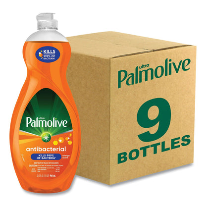 Palmolive Ultra Antibacterial Dishwashing Liquid, Orange Scent, 32.5 oz Bottle, 9/Carton (CPCUS04274CT)