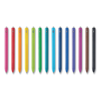 Papermate InkJoy Gel Pen, Retractable, Fine 0.5 mm, Assorted Ink and Barrel Colors, 14/Pack (PAP1988991)
