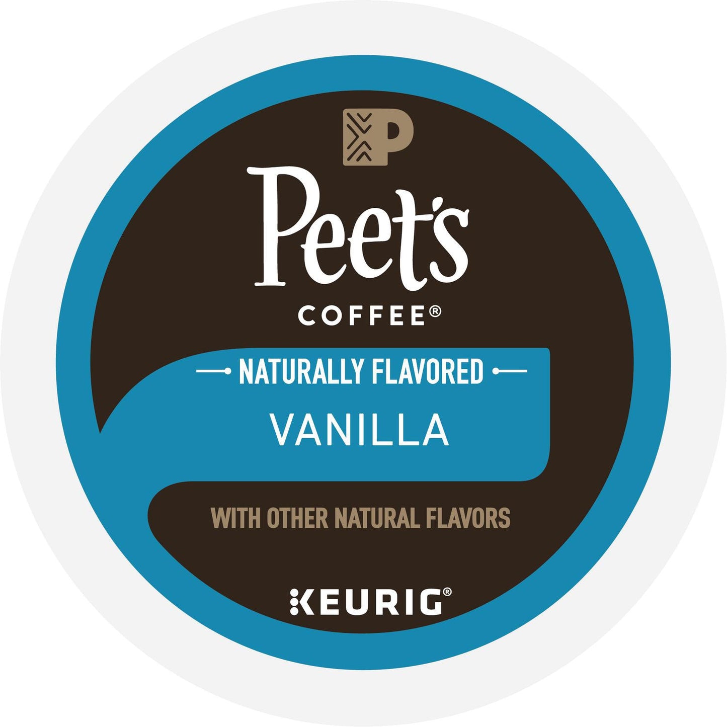 Peet's Vanilla K-Cups, 0.33 oz K-Cup, 22/Box (GMT2708)