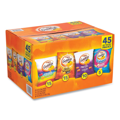 Pepperidge Farm Goldfish Sweet and Savory Variety Pack, Assorted Flavors, 45/Carton (GRR22002172)