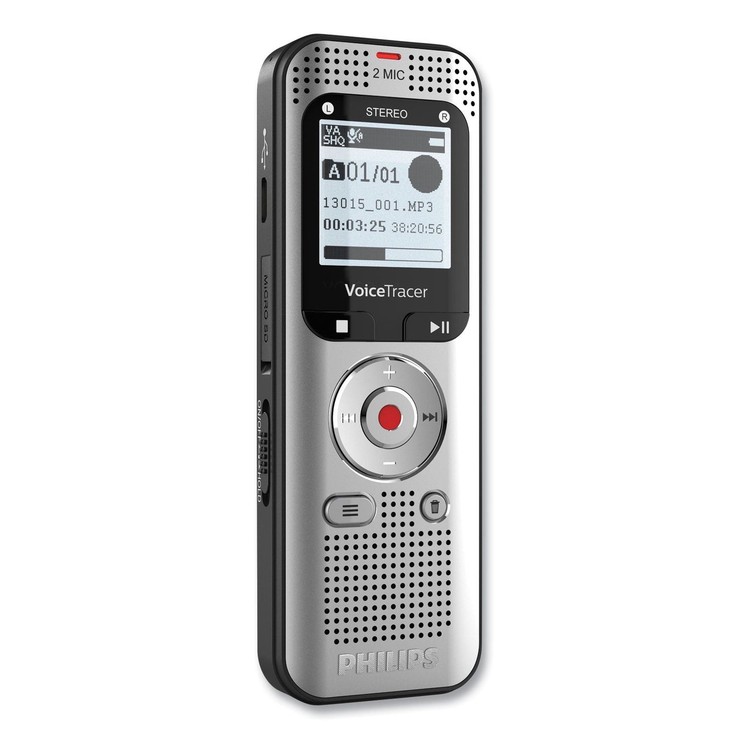 Philips Voice Tracer DVT2015 Digital Recorder with Sembly, 8 GB (PSPDVT2015)