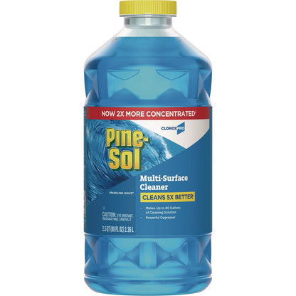 Pine-Sol CloroxPro Multi-Surface Cleaner Concentrated, Sparkling Wave Scent, 80 oz Bottle (CLO60609EA)