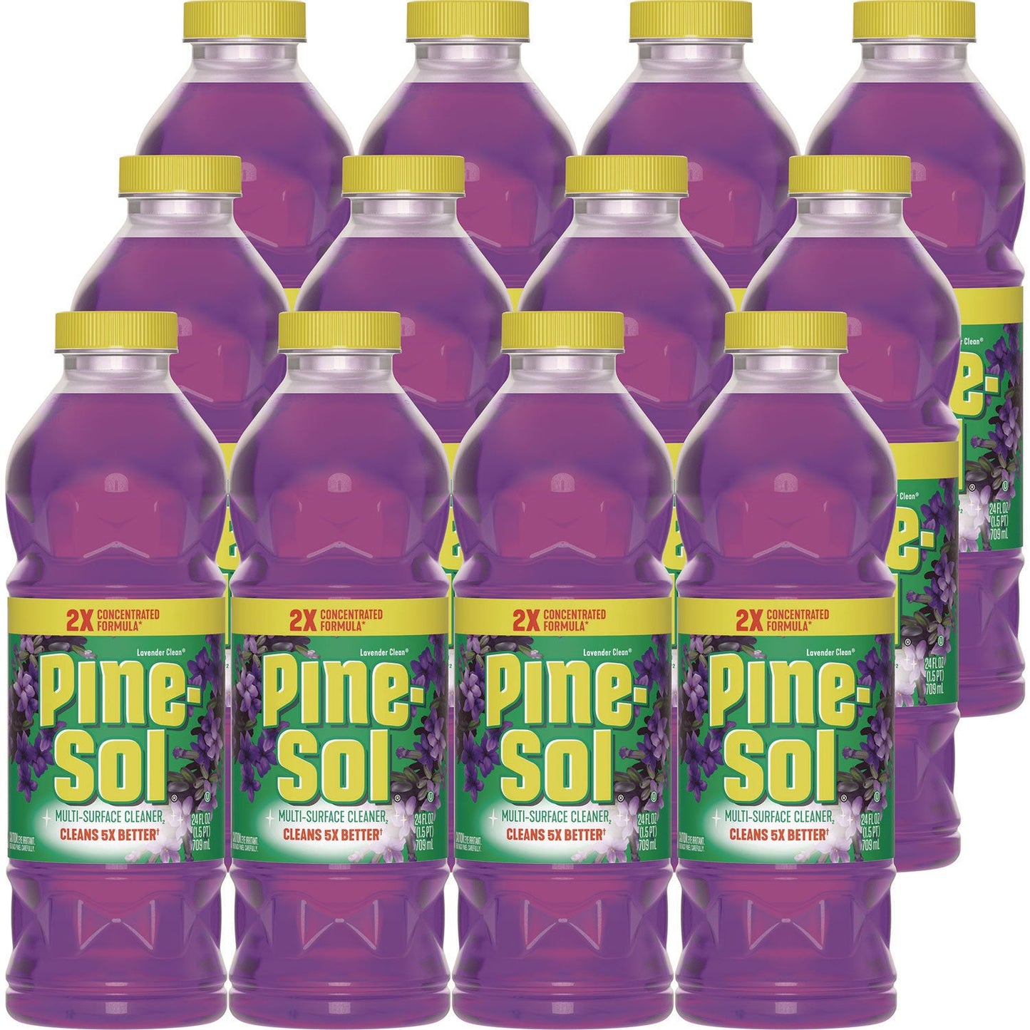 Pine-Sol Multi-Surface Cleaner Concentrated, Lavender Clean, 24 oz Bottle, 12/Carton (CLO60153CT)