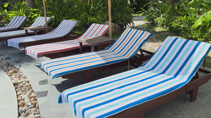 Hospeco® Cabo Cabana Chaise Cover 30x85 Grey/Green, Pack of 2 (CC-CABOCABANA-GY/GR)
