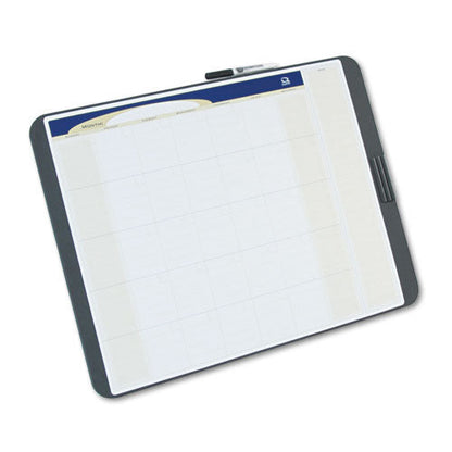 Quartet Tack & Write Monthly Calendar Board, 23 x 17, White Surface, Black Frame (QRTCT2317)