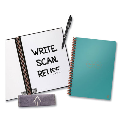 Rocketbook Core Smart Notebook, Dotted Rule, Teal Cover,  (18) 8.8 x 6 Sheets (RKBEVREKCCE)