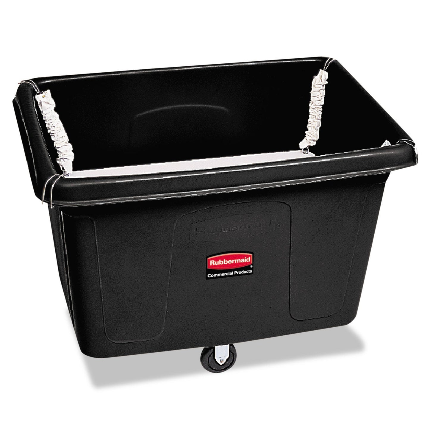 Rubbermaid Spring Platform Truck, Rectangular, 500 lb Capacity, Black (RCP4611BLA)