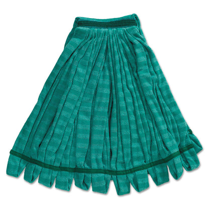 Rubbermaid Tube Mop, Microfiber, Green, Medium, 1-in Green Headband (RCPT812-06GRE)