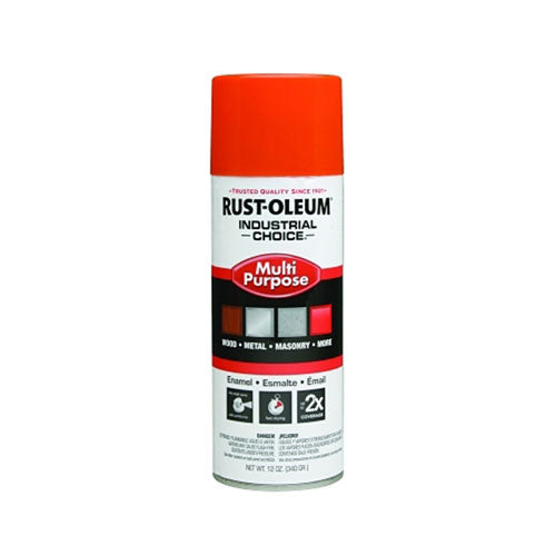 Rust-Oleum Industrial Choice 1600 System Enamel Aerosols,12oz, OSHA Safety Orange, Hi-Gloss (647-1653830V)