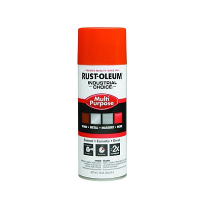 Rust-Oleum Industrial Choice 1600 System Enamel Aerosols,12oz, OSHA Safety Orange, Hi-Gloss (647-1653830V)