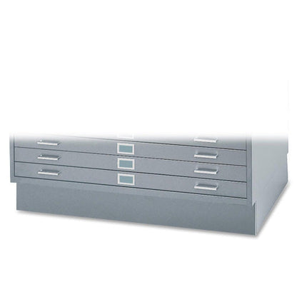 Safco 6&quot; High Base for 5 Drawer Steel Flat Files Holding 43 x 32 Sheets, Gray (SAF4997GRR)