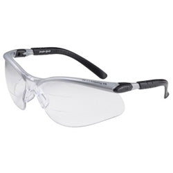 Safewaze BX Safety Eyewear, +2.0 Diopter Polycarbon Anti-Fog Lenses, Silver/Black Frame (247-11458-00000-20)